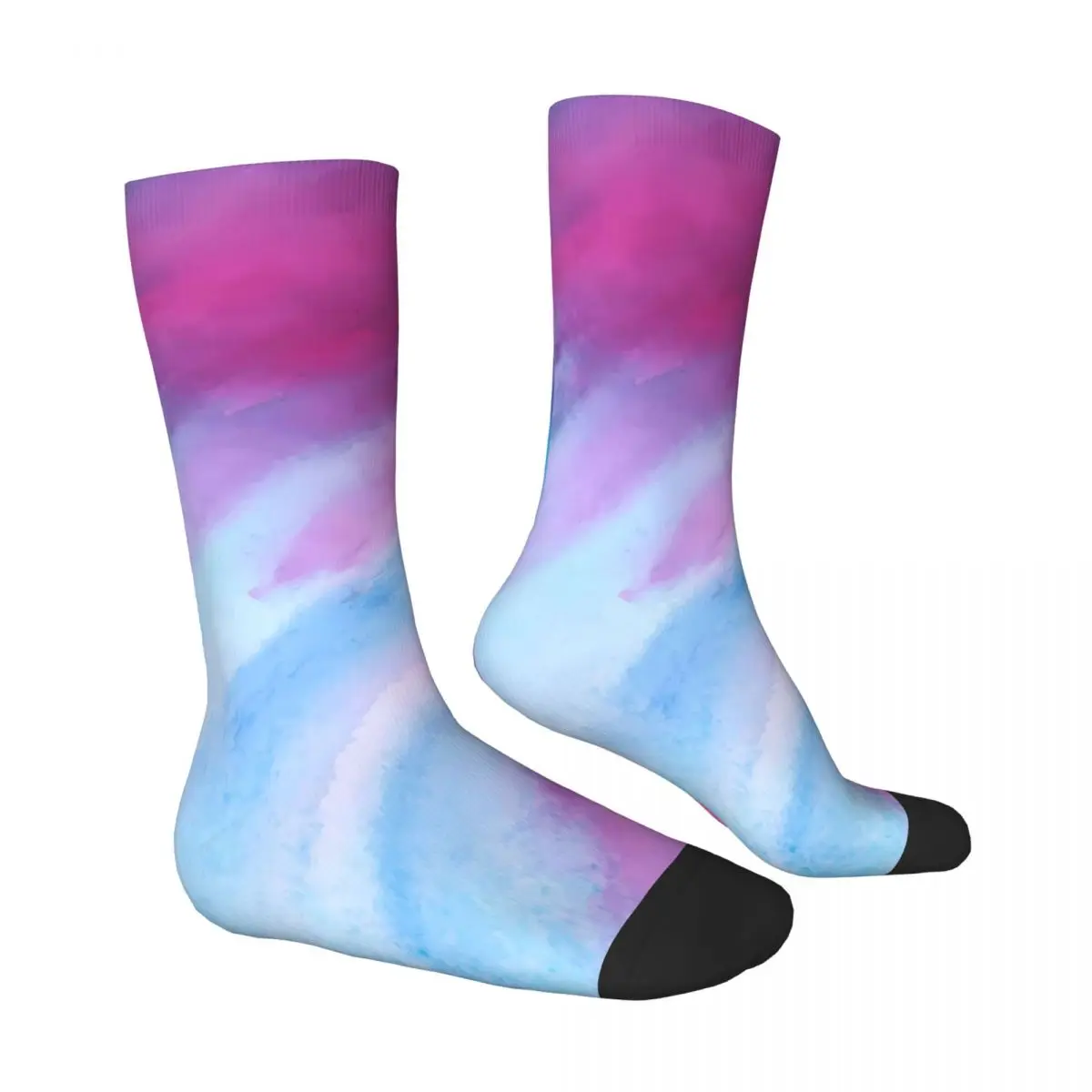 Colorful Brush Print Socks Modern Art Fashion Stockings Autumn Anti Skid Unisex Socks Soft Custom Outdoor Socks