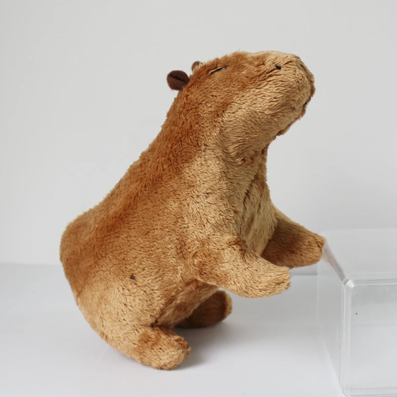 18cm Simulation Capybara Stuffed Animals Plush Toy Fluffy Capybara Doll Soft Toy Kid Birthday Christmas Gift Toy Home Room Decor