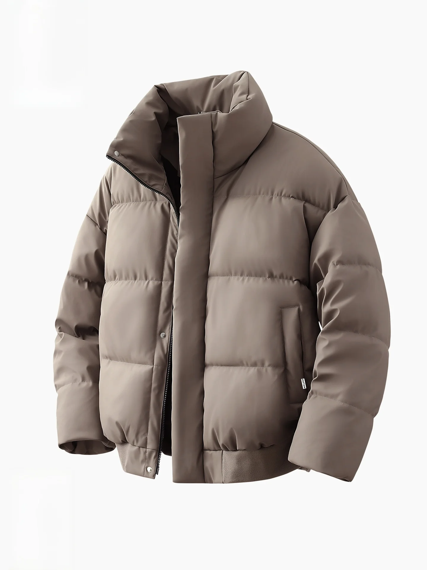 

Утепленная мужская хлопковая куртка в стиле ретро с воротником-стойкой, зимняя теплая верхняя одежда, на молнии, с длинными рукавами