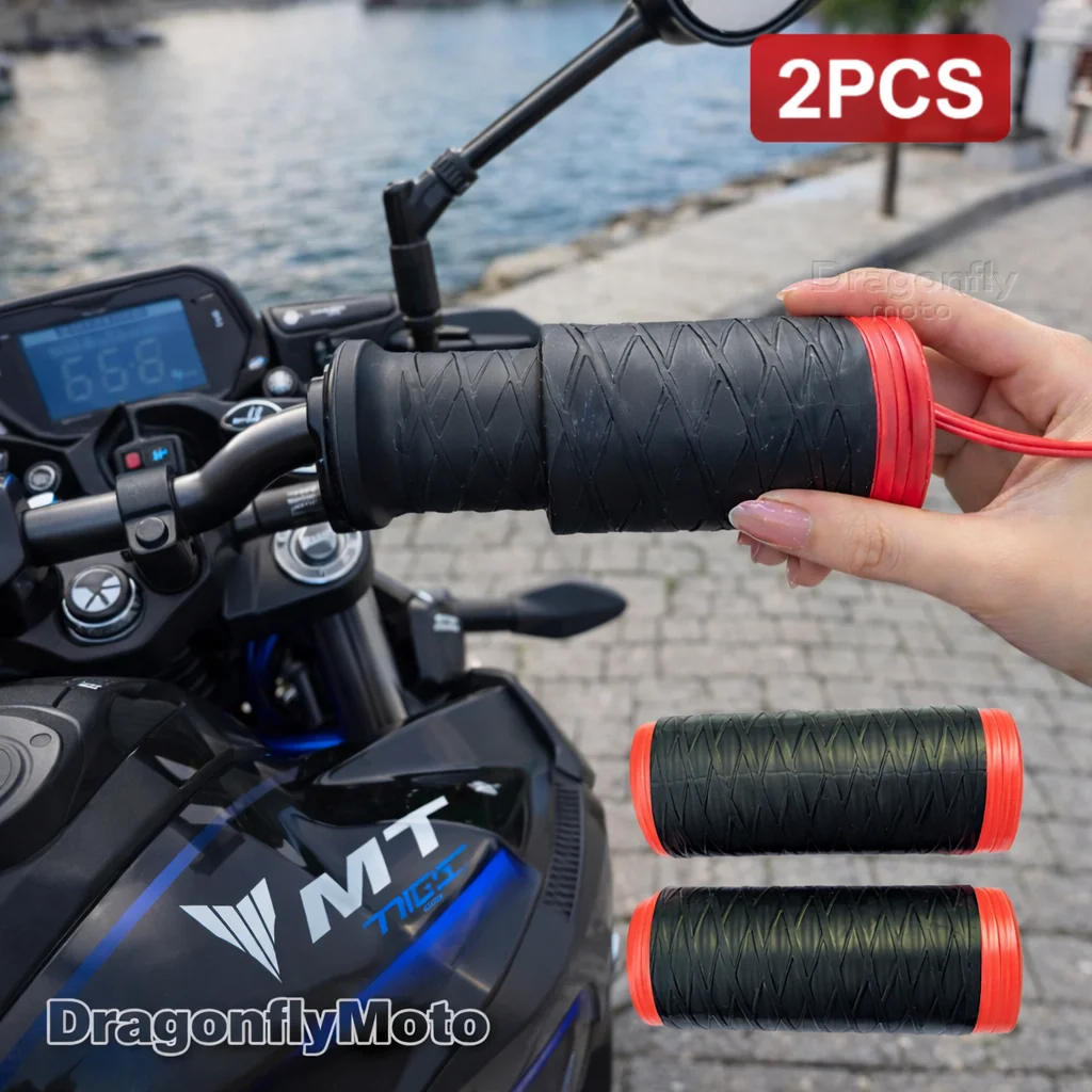 

Силиконовые чехлы на руль мотоцикла для Yamaha MT-125 MT125 MT 125 2015-2021, самосжимающиеся, нескользящие, для мотоциклов