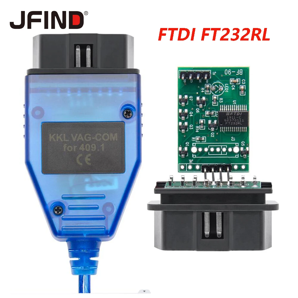 

VAG KKL 409.1 FTDI FT232RL OBD 2 OBD2 Автомобильный диагностический VAG com USB-интерфейсный кабель 409 1 для VAG Автомобильный диагностический сканер Кабель