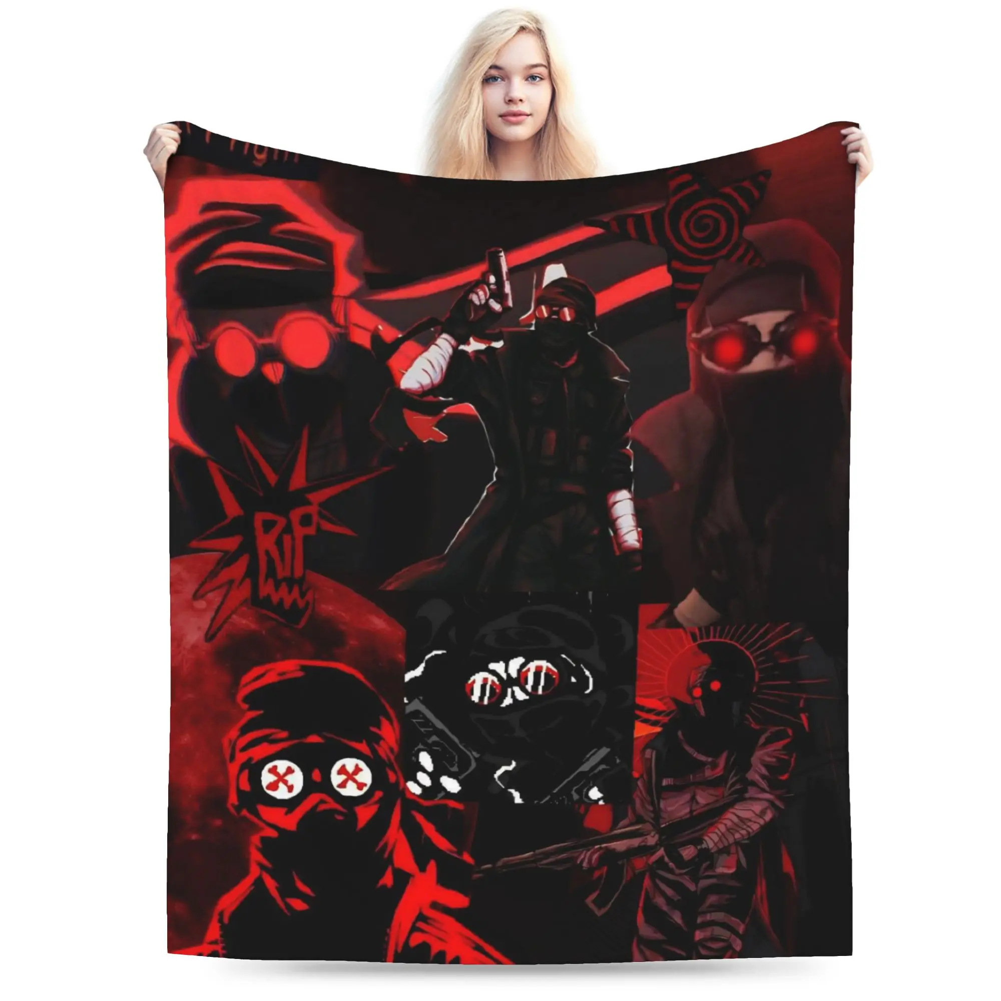 MADNESS COMBAT Hank Throw Blanket for Couch  Soft Cozy Plush Blanket 50x60 Inch Multiple Sizes Bedspread for All Seasons