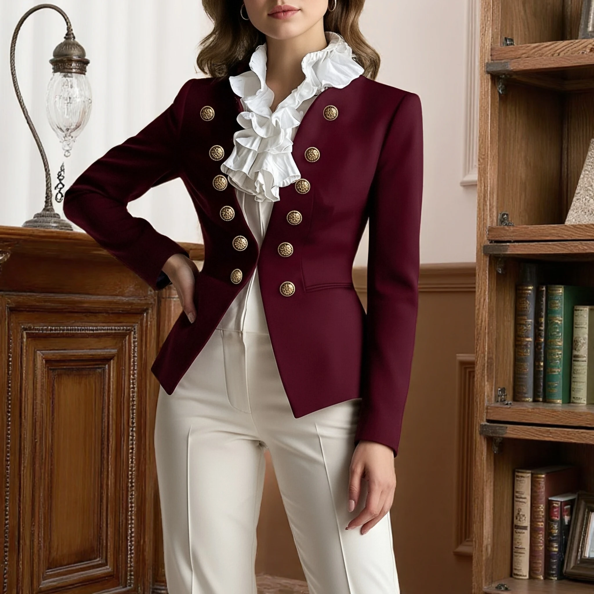 

2025 Casual Blazers Button Open Front Lightweight Work Office Suit Jackets Blazer