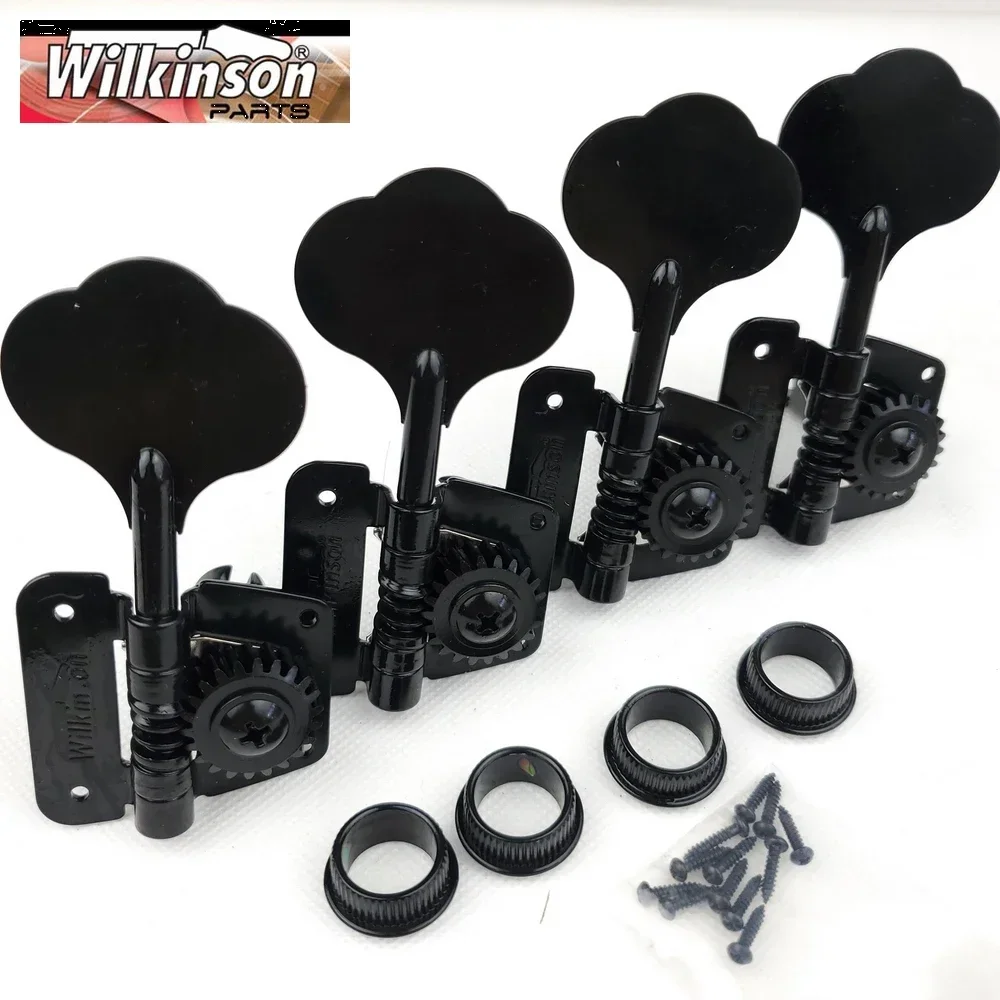 

wilkinson Electric Bass Guitar Machine Heads Tuners Open Frame Guitar Tuning Pegs WJBL-200 Black Made In Korea