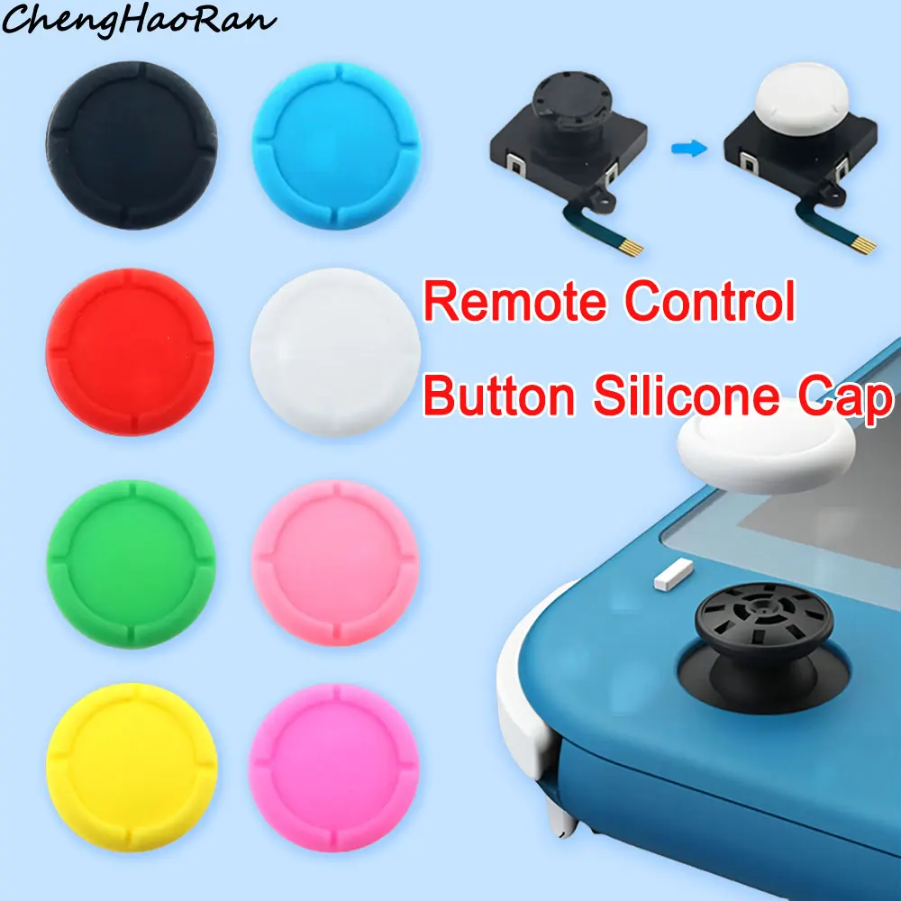 2 PCS Silicone Rubber Protective Skin Joystick Grip Grips Cap For Switch Lite Oled Controller Joy-Con Rocker Cover Repair parts