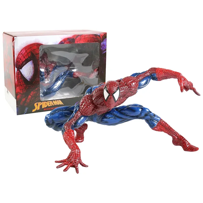 30cm Marvel Legends Anime Spider Man Statue Pvc Action Figures Scene Battle Boxed Dolls Model Gift Souvenirs For Childrens Gifts