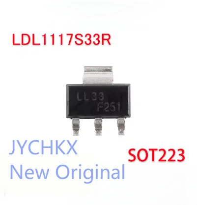 10/PCS LDL1117S33R Screen printing LL33 SOT-223 1.2A high PSRR low drop linear regulator chip In Stock