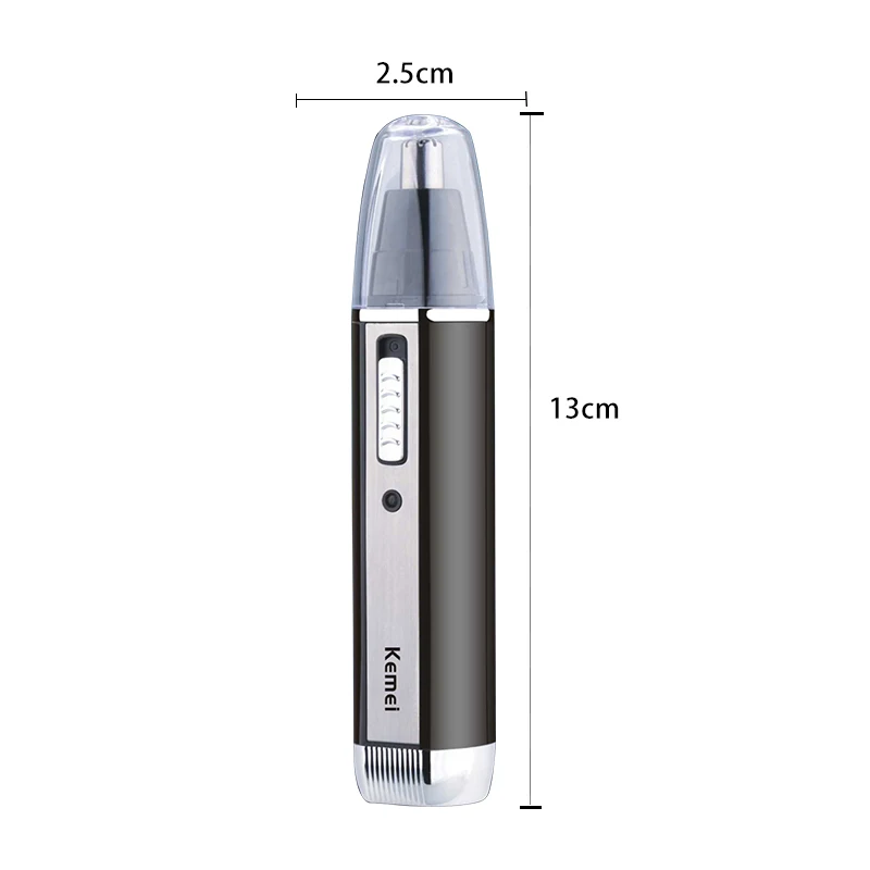 New Year Gift, Kemei 6630, 4-in-1 Grooming Kit, USB Rechargeable, Nose/Ear/Beard Trimmer, 3 Heads, Portable, Precision Groomer。