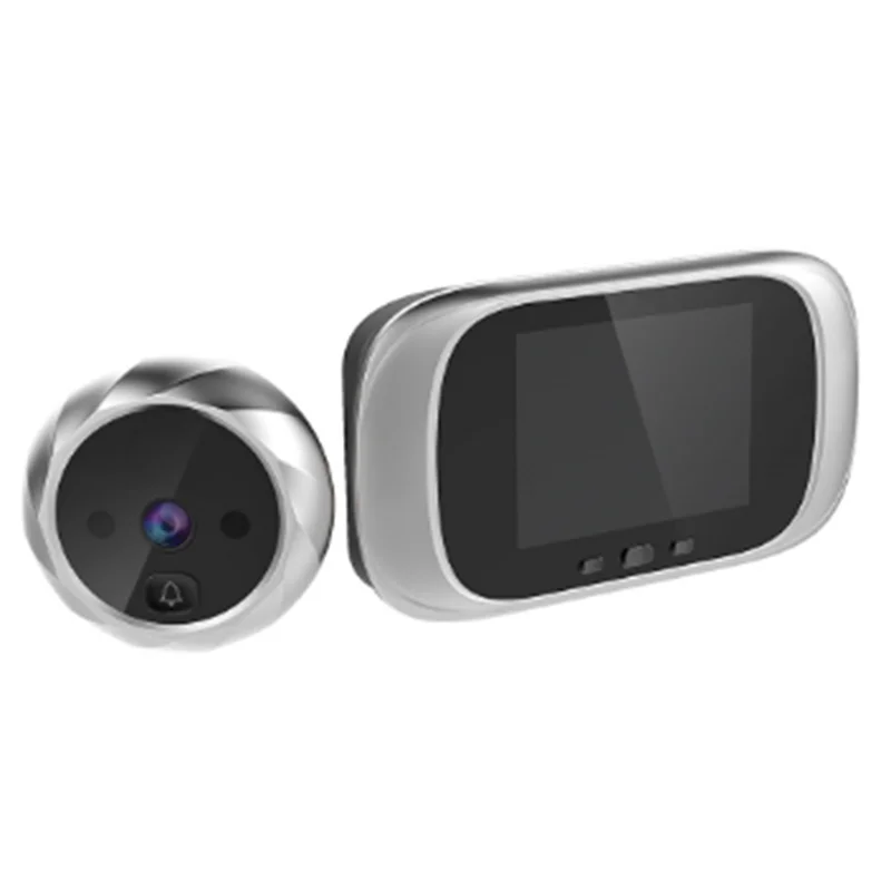 ABSQ-Visualizzatore digitale Spioncino Telecamera per porta Campanello Monitoraggio digitale per porta con visione notturna da 2,8 pollici