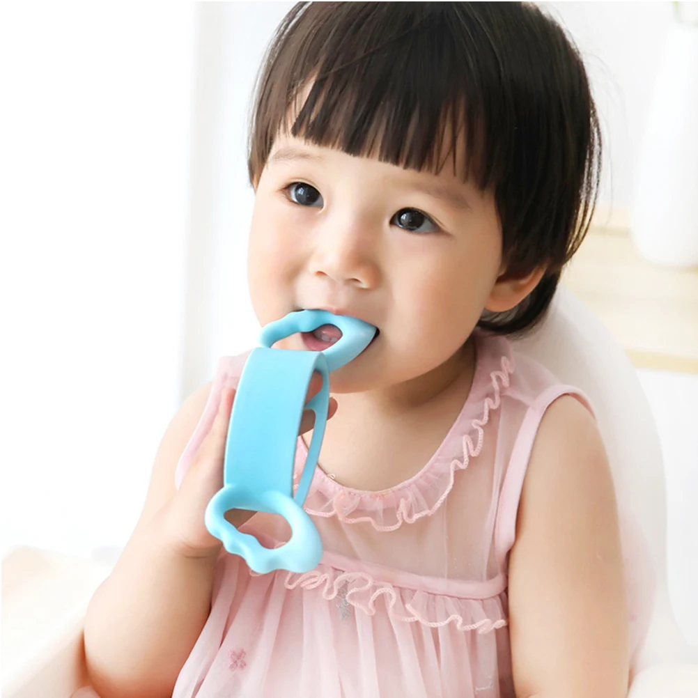 

2pcs Baby Bottle Handles Silicone Toddler Milk Grasp Fit Most Glass Bottles Durable Ergonomic Gifts New Parents Infant Kids