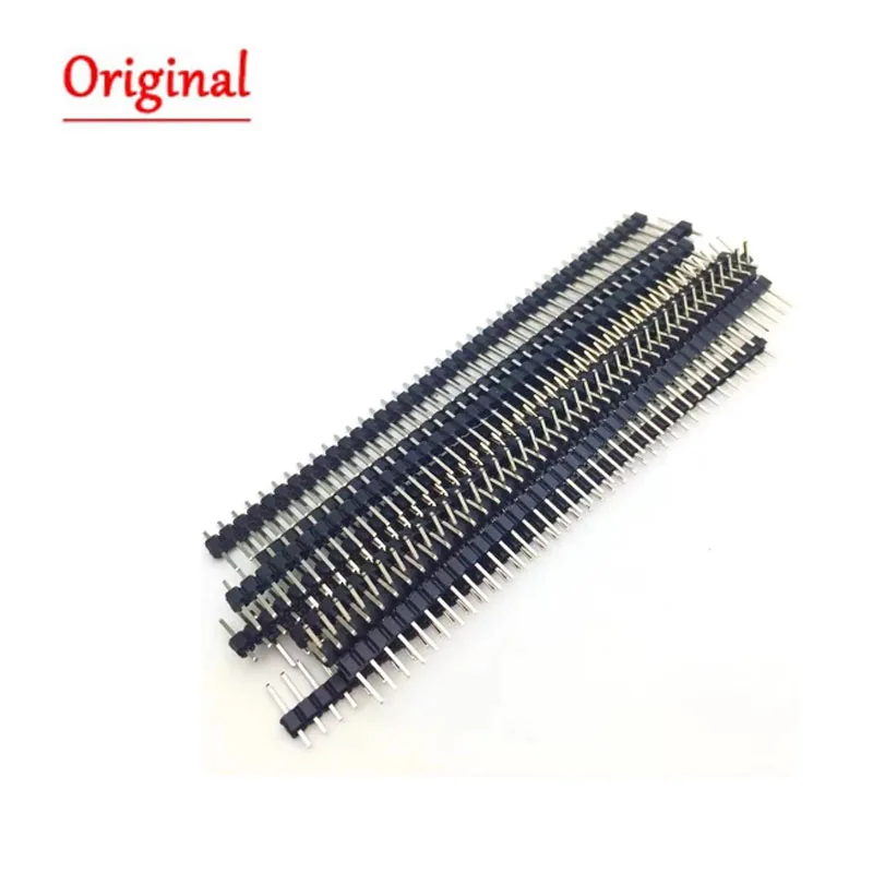 10Pcs 2.54mm 40Pin 1x40Pin Single Row Male And Female 2.54 Breakable Pin Header PCB JST Connector Strip For Arduino DIY Kit