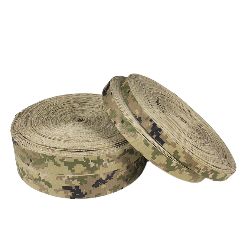 Sangle tactique topographie noir vert Marpat tigre camouflage 25mm sangle pour sac à dos extérieur gilet tactique chaussures pour chien imprimé