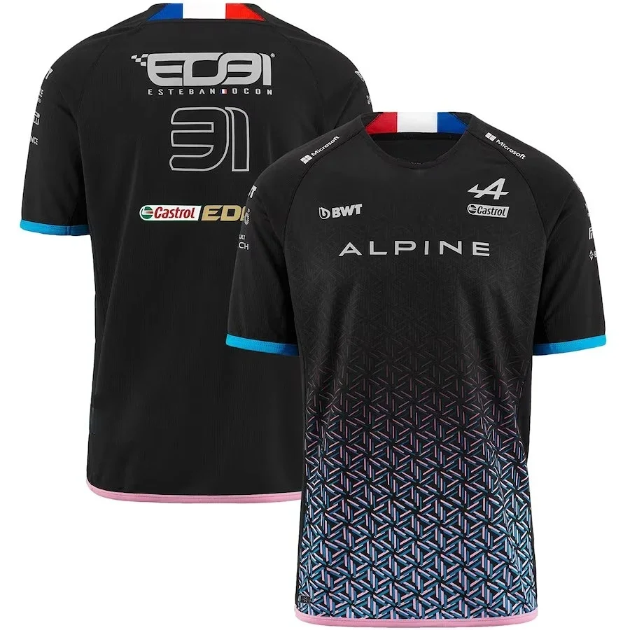 Camiseta Del Equipo Alpine Racing Driver Esteban Ocon N. ° 31 Y Pierre Gasly N. ° 10