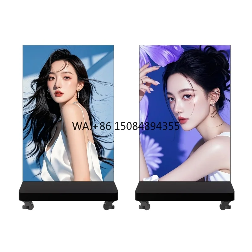 

Ultra-Thin P1.8p2.6 LED Display Indoor Advertising Retail Display Stand for Restaurant Food Court Menu Board Digital Poster