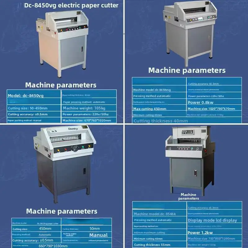 A3 Glue Binding Paper Cutting Machine Electric Automatic CNC Photo Book Cutter Trimmer
