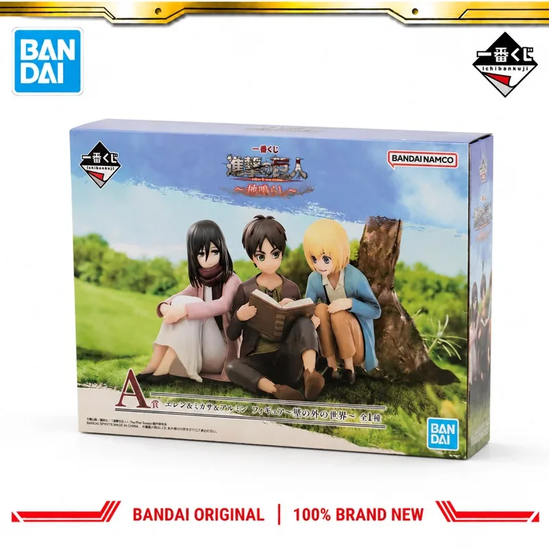 In Stock Bandai Original Ichiban Kuji Attack On Titan Eren Yeager Action Figure Model Doll Brand New Boxed Anime Characters Toys