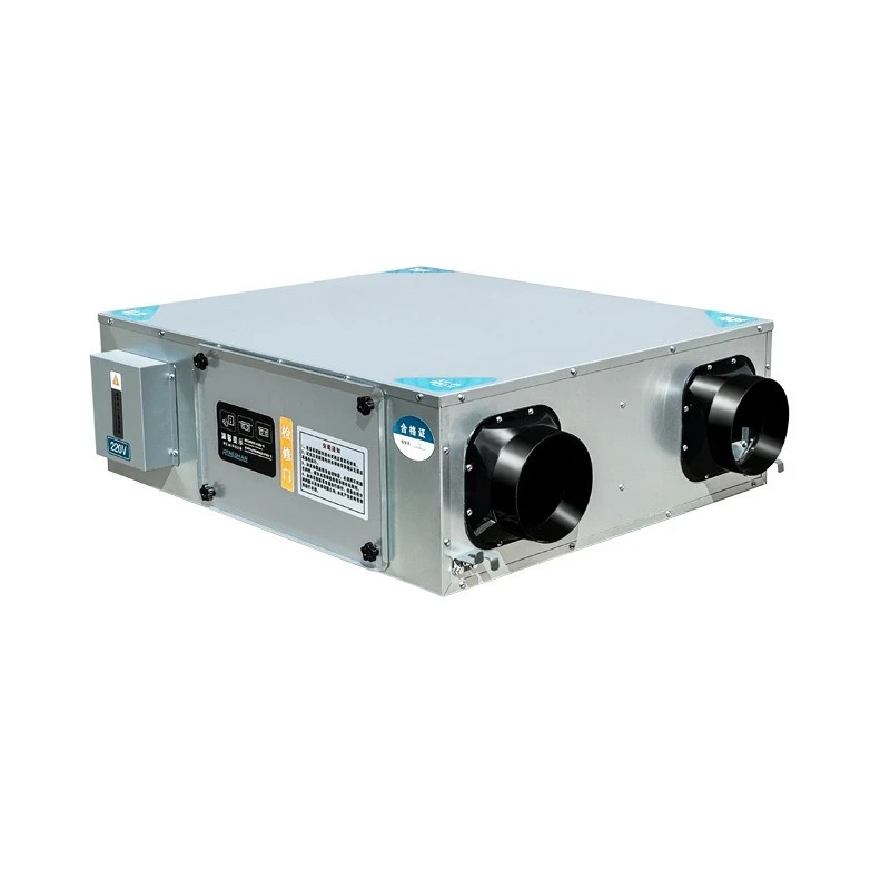 Ceiling Mount Fresh Air Ventilator DC Inverter ERV HRV Whole House Heat Recovery System