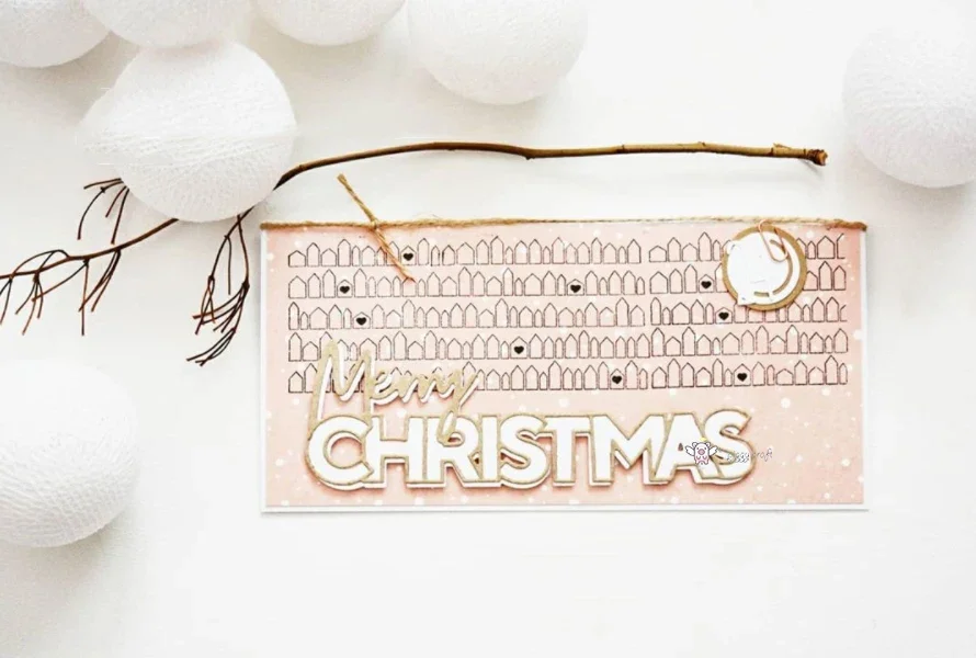 

Mmao Crafts металлические стальные трафареты новые счастливые рождественские буквы трафарет для DIY Скрапбукинг бумага/фотокарты тиснение штампы