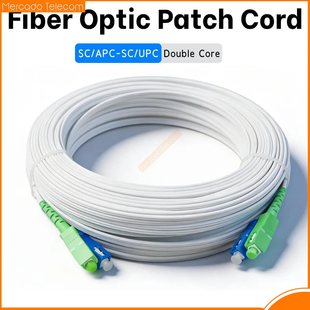 

Оптоволоконный патч-корд 50м/60м/70м/80м/90м SC/APC-SC/UPC, одномодовый, 2-жильный, для внутренней прокладки, для центров обработки данных