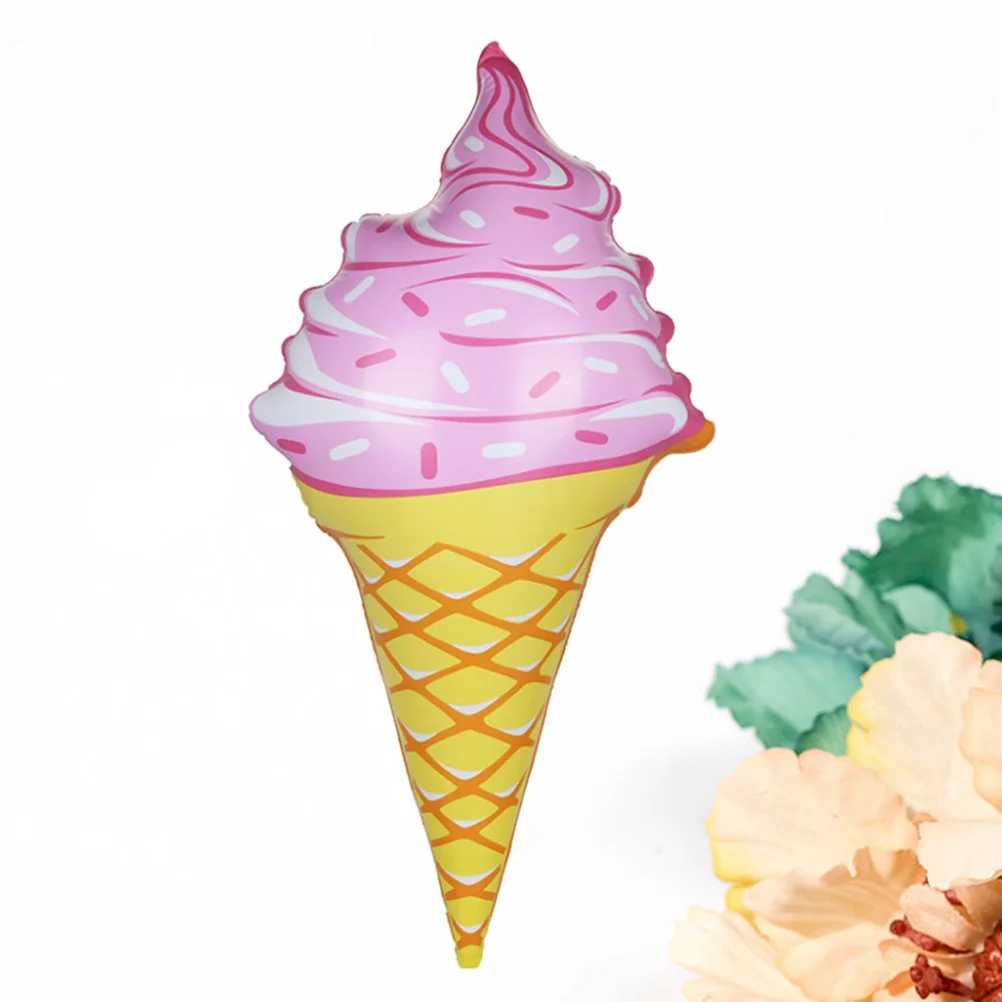 

Inflatable Ice Cream Cones 92cm Party Favors Swimming Accessories for Kids Birthdays Inflatable Ice Cream Cones