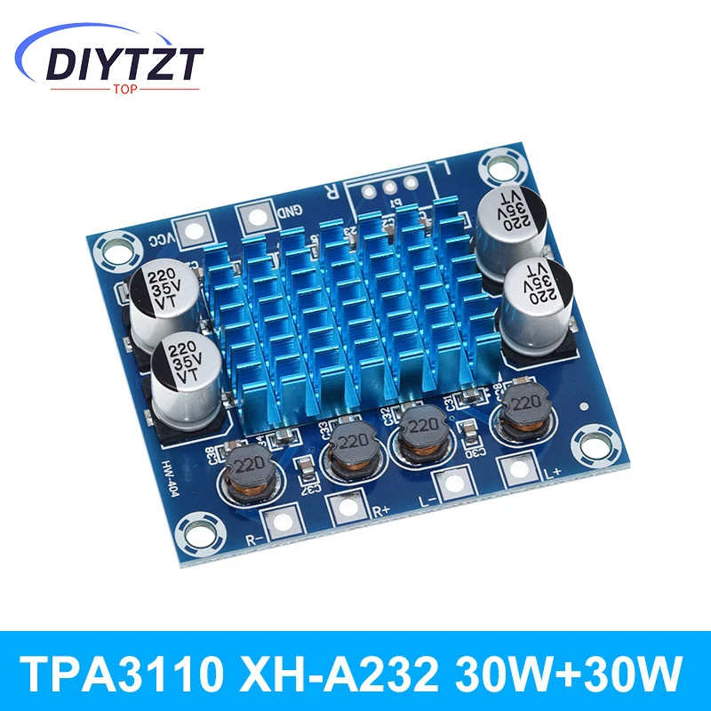 Bluetooth 4,2 TPA3110 15 W 30 W X 2 Dual Kanal Digital Stereo Audio Power Verstärker Bord Modul Auto für USB Tragbare Speake