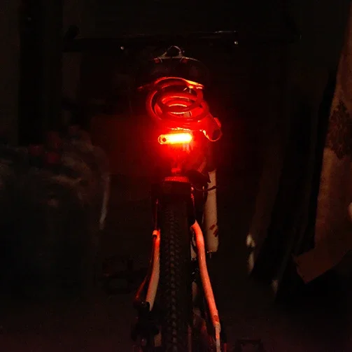 Bike Rear Tail Light USB Rechargeable White Red LED Bright Bicycle Taillights Safety Warning Helmet Lights Cycling Accessories