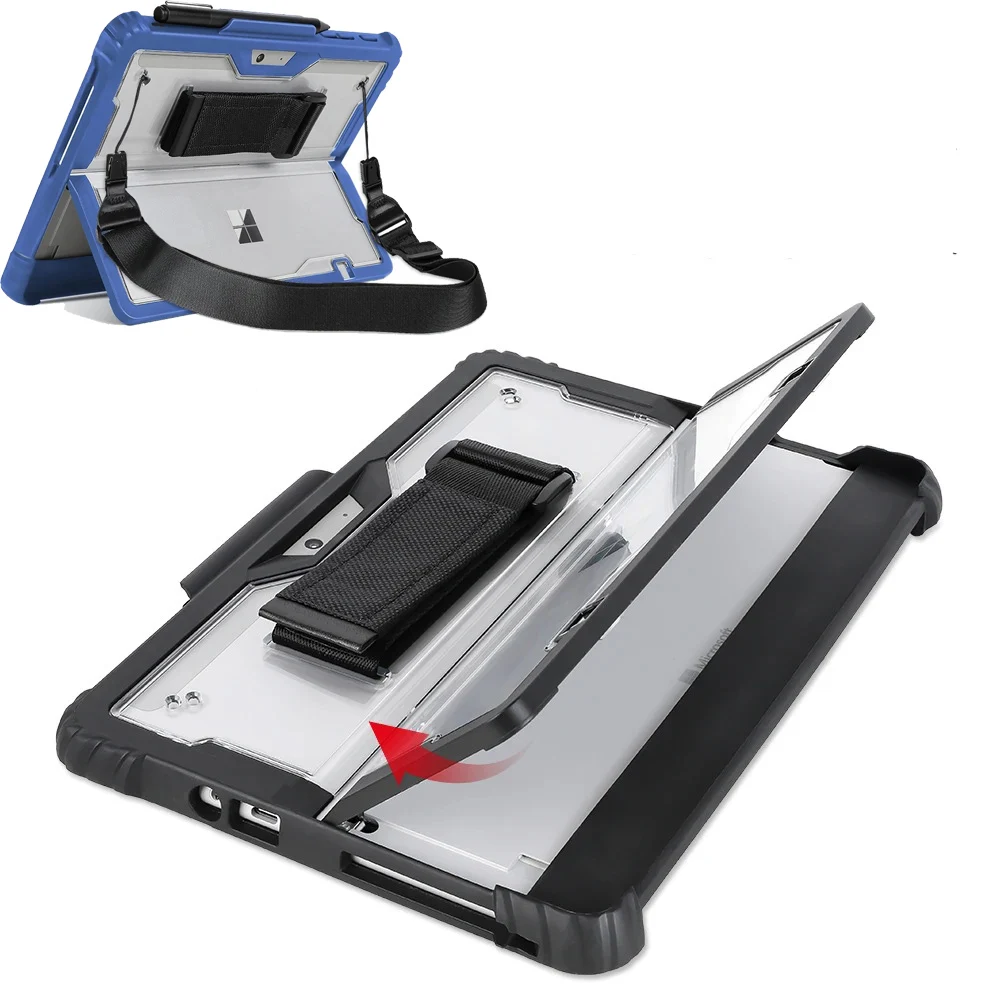 Защитный чехол для Microsoft Surface Pro 9/10/11, чехол с магнитным держателем для ручек, защитный чехол для Surface Pro 9 10 11