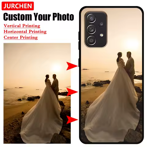 Custom Photo Case For Samsung Galaxy A15 A53 A54 A14 A24 A25 A33 A34 A35 A04 A05 A05S S A04e M14 M22 M54 F14 S23 FE Plus Ultra