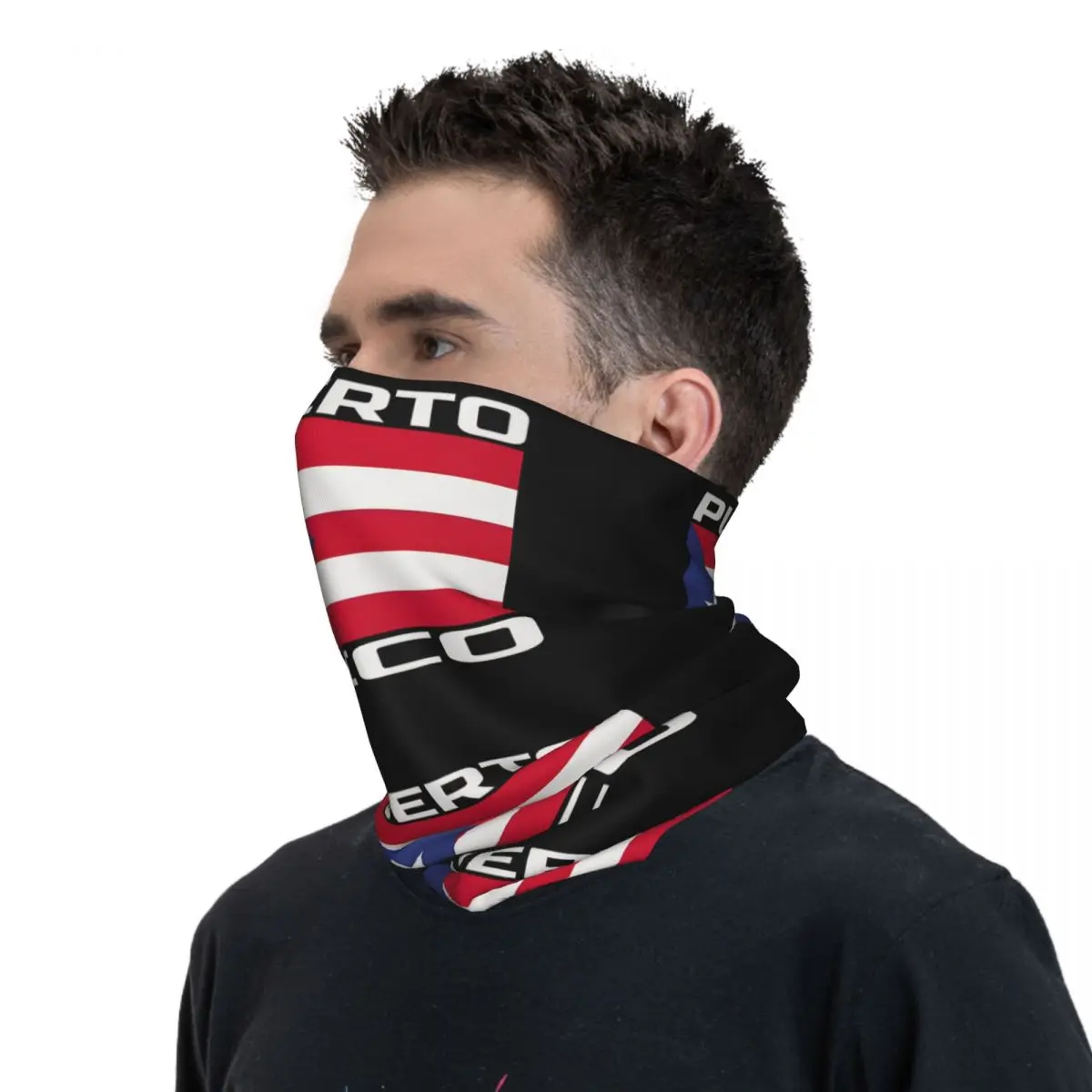 Puerto Rico Vlag Puerto Rico Coqui Love Boricuas En Kikkers Eadband Hals Fietsbuis Sjaal Bandana Gaiter Alle Seizoenen Unisex