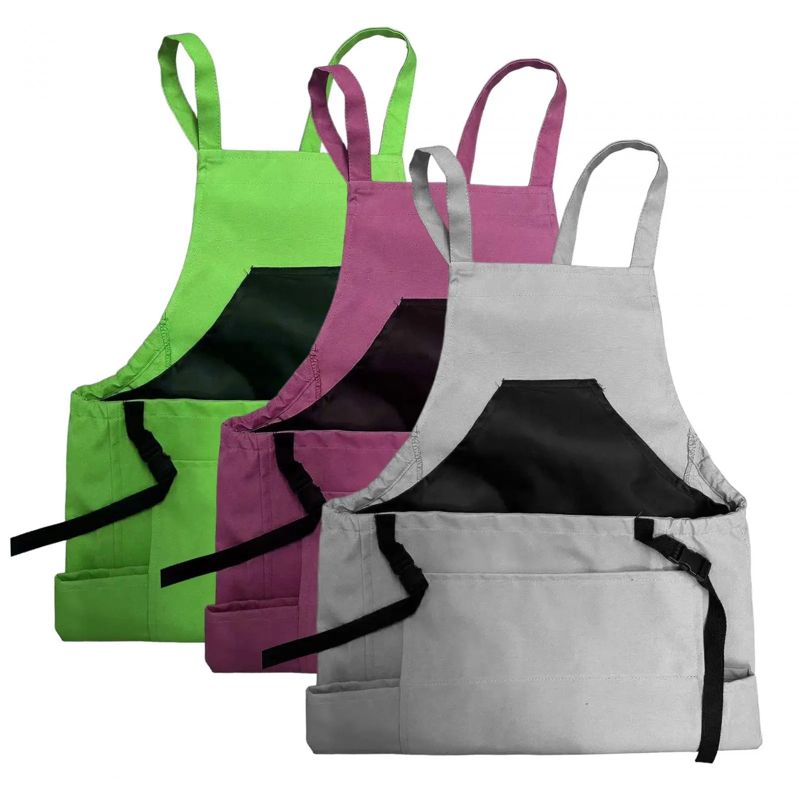 

Garden Apron Canvas Fruit Picking Bag Buckle Closure Adjustable Shoulder Straps Comfortable Multipurpose for Orchard Farm