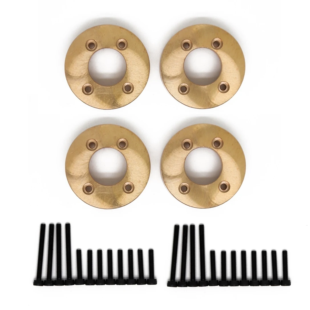 

4PCS Brass Counterweight Balance Weight for YK4101PRO YK4102 YK4103 YK4082 YiKong RC Crawler Car Upgrade Parts