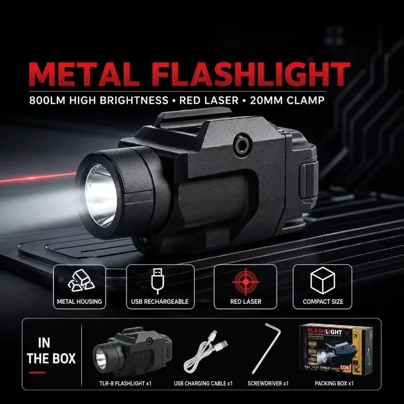 Style Metal Light Module 800LM 20mm Clamp Red Green Light for Hobby Model Modification