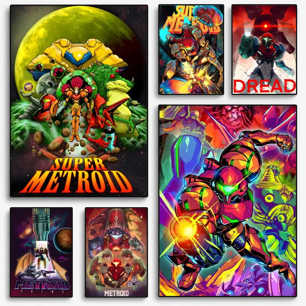 Metroid Prime Poster Room Home Decoration Interior Wall Art Printing Garage Posters Gift