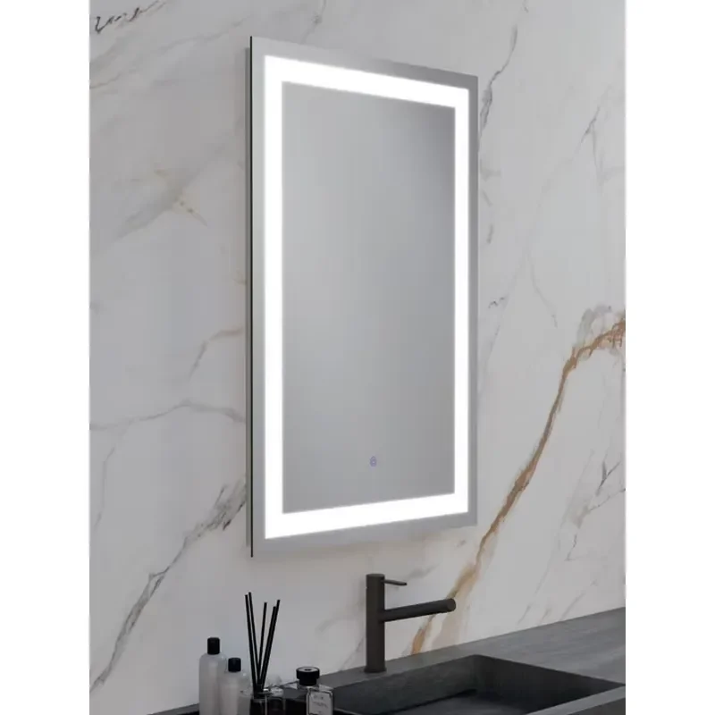 for Adjustable Bathroom Mirror with LED Light for Barbershop