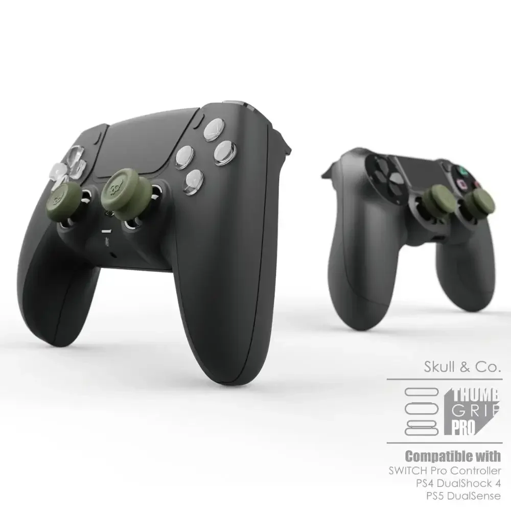شركة الجمجمة والشركاه. مجموعة قبضة الإبهام FPS CQC غطاء عصا التحكم Thumbstick لوحدة تحكم Switch 2 Pro Gamepad PS4 PS5 (6 قطعة/الحزمة)