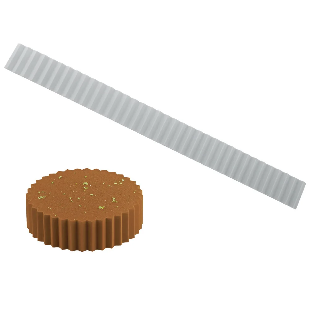 

Reusable 8 Inch Round Cake Collar Mold Silicone Mousse Mould for DIY Baking Tool Fondant Decoration Supplies Cake Mould