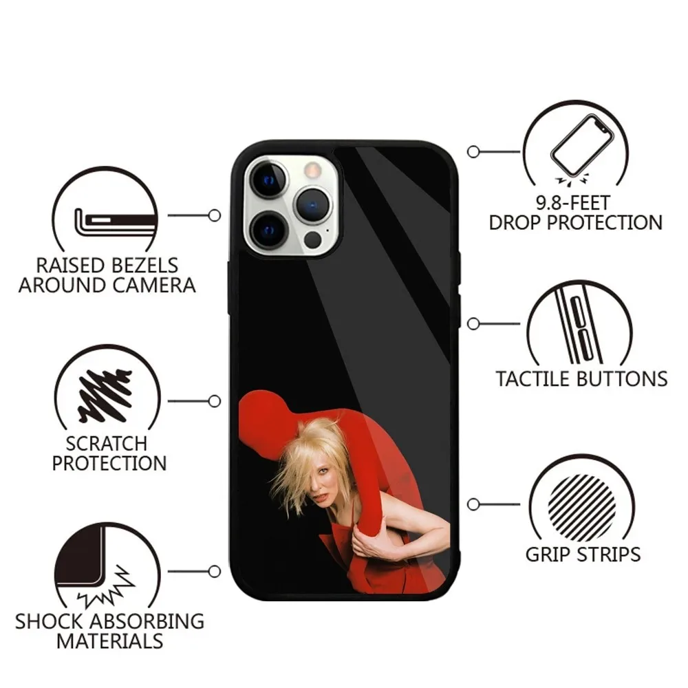 Cate Blanchett Phone Case Strong Magnetic For IPhone 15,14,13,Pro,Max,Plus,11,12,Mini For Magsafe Wireless Charging