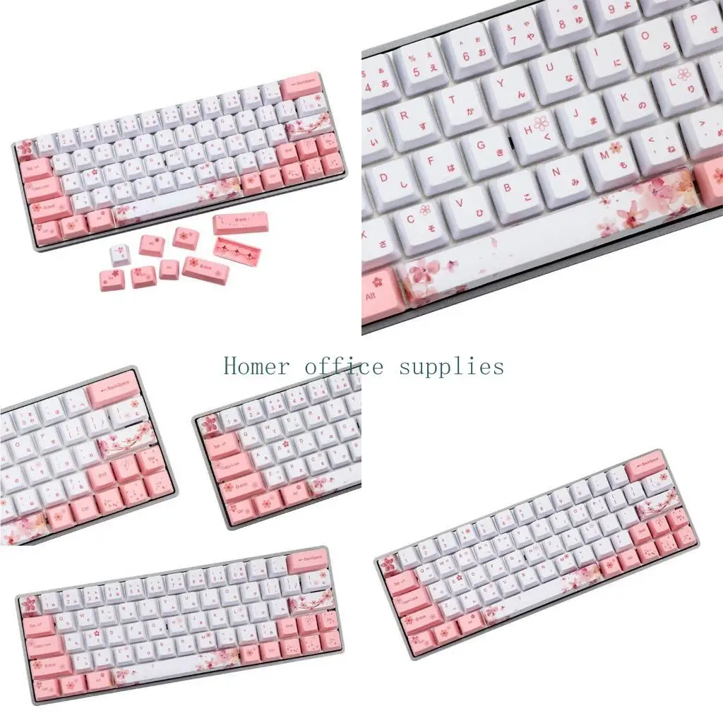 

K43B for Creative Cherry Blossom Keyboard Keycaps Replacement Accessories OEM PBT Keycaps Dye-Sublimation Keyboard for Key