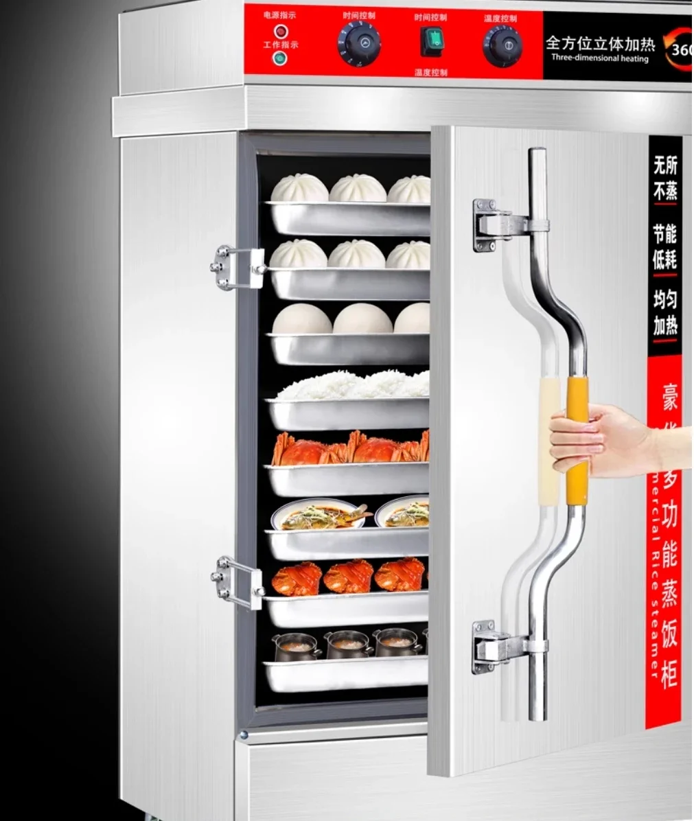 Steamer Commercial Electric Steamer Canteen Large and Small Gas Steamer Rice Steamed Bun Automatic