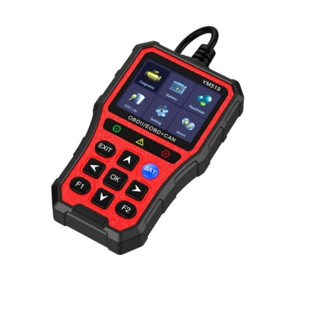 YM519 OBD2 Car Diagnostic Tool Engine Fault Code Reader Battery Tester OBDII EOBD CAN Scanner