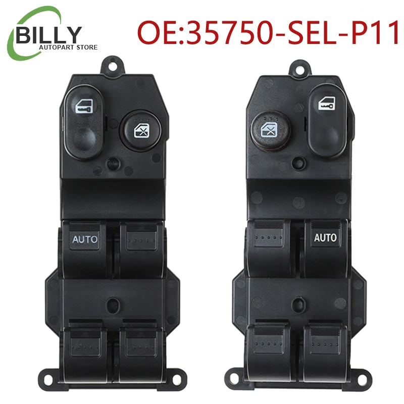 YAOPEI-Interruptor de ventanilla maestro para Honda Jazz City, interruptor de ventanilla para Honda Jazz City 2003-2008 35750-SEL-P11 35750SELP11 35750-SEL-P02 35750-SEN-P11, LHD RHD