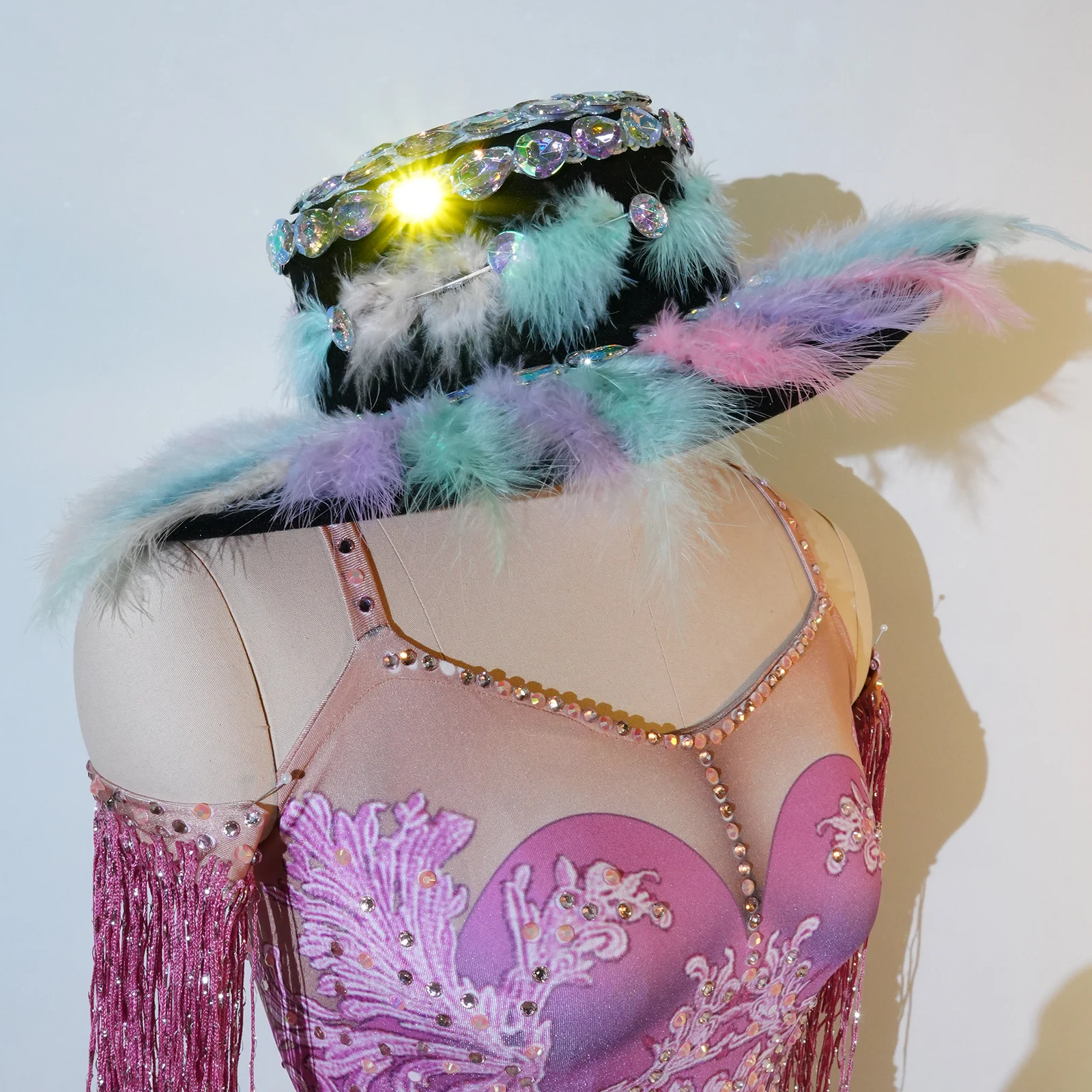 

Fashion Hat Accessories New Jazz Party Stage Performance Fitting Clothes Photo Shoot Celebration Performance Drag Queen Felt Hat