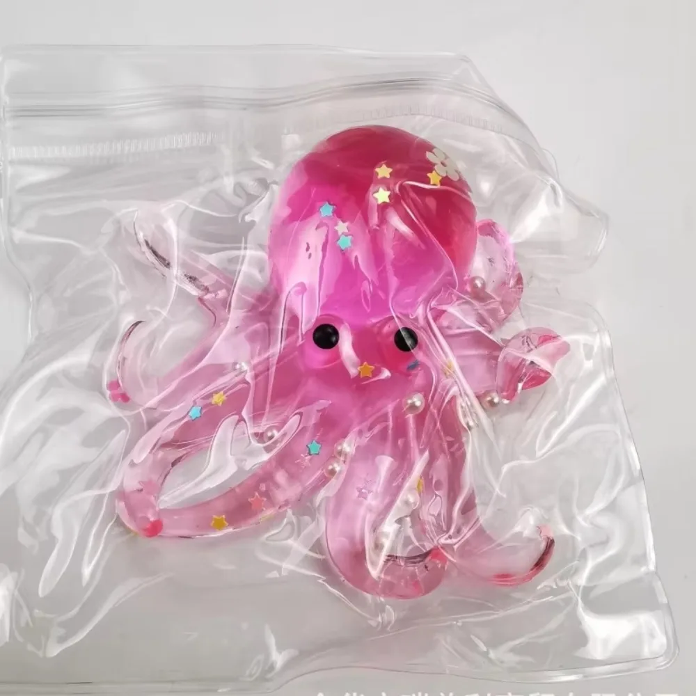 Simulation Squishy Ocean Octopus Cute Animals Glitter Sensory Fidget Ball Stretched Pinch Slow Rebound Toy Office Workers