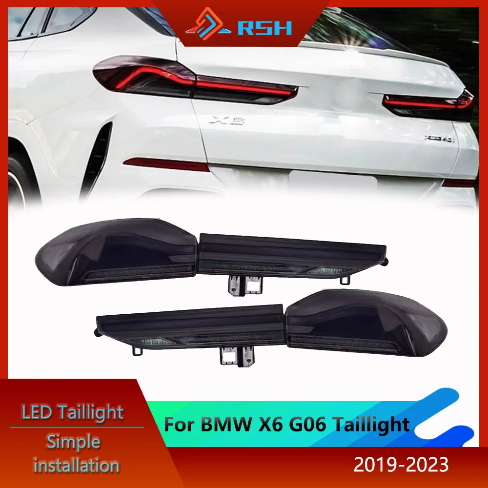 

Car Taillight For BMW X6 G06 2020-2023 30i 40i Upgrade High Quality LED Dynamic Flashing Signal Light Tool Assembly Accessories