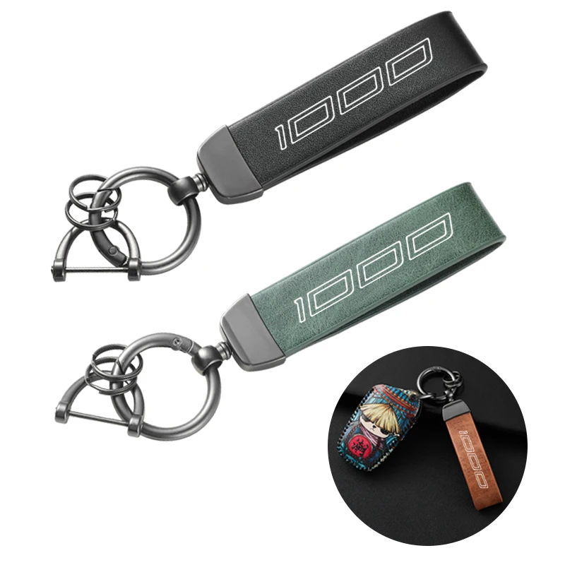 FOR Kawasaki Z1000 Z1000SX Z1000R Z 1000 R SX 2012-2025 Accessories Motorcycle Color Changing Leather Trendy Brand Keychain