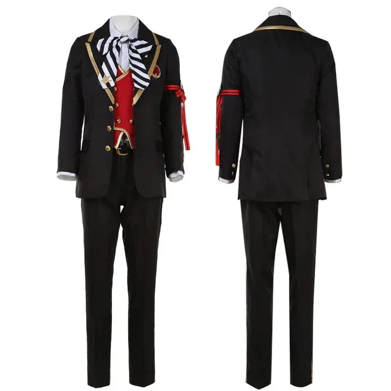 LQMINISO Riddle Rosehearts Cosplay Twisted-Wonderland Riddle Rosehearts Costume Clothes Wig Halloween Outfits Costumes for Adult