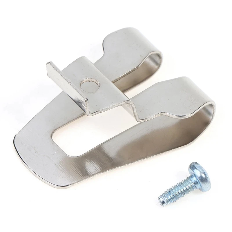 High Quality Clip Hook Belt For Electric Drill Max Tools Silver Tools W/ 8mm Cap 18V Drill Belt Stainless Steel