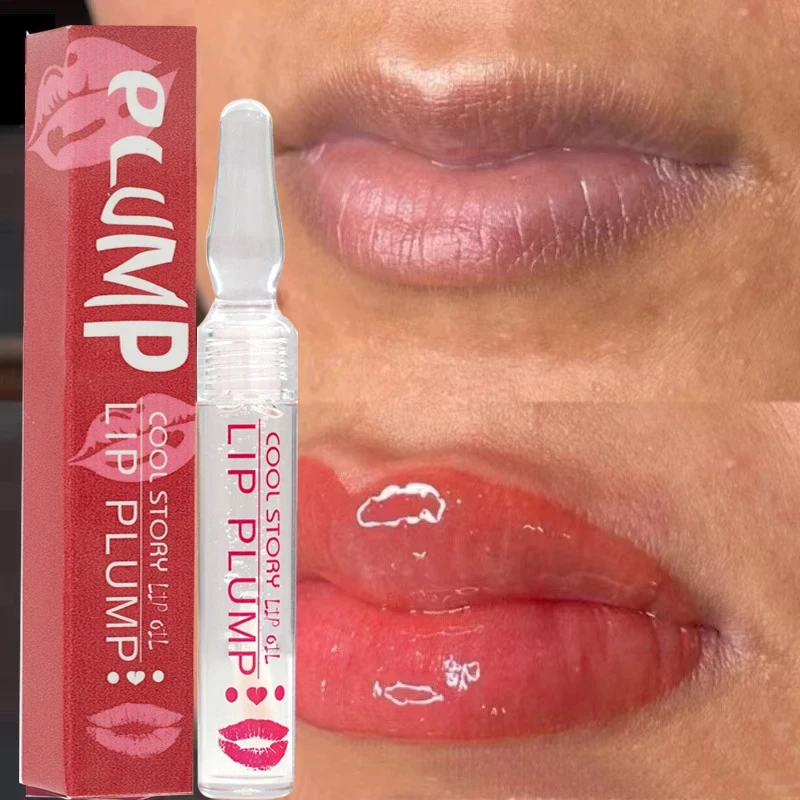 Nieuwe Lip Mollige Serum Verhoging Lip Elasticiteit Instant Volumiserende Sexy Verminderen Fijne Lijntjes Verhogen Hydraterende Essence Olie Lippenstift