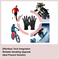 Winter Cycling Gloves Windproof Thermal Full Finger Mittens Warm Gloves For Women For Cycling Dog Walking Hiking Sports Bicycle