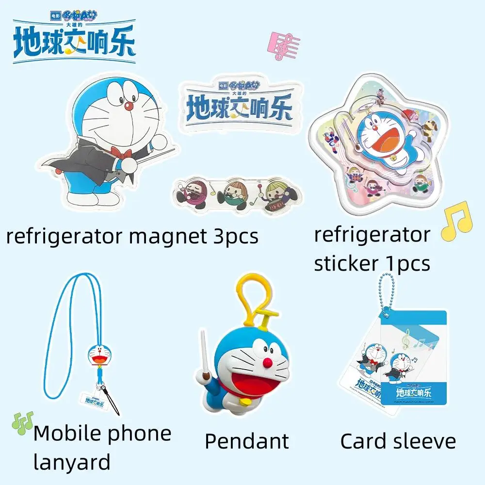 Doraemon The Movie: Nobita's Earth Symphony Acrylic Knapsack Pendant Refrigerator Sticker Phone Hanging Rope Christmas Gifts